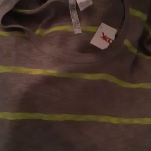 Gray and the stripes on neon green